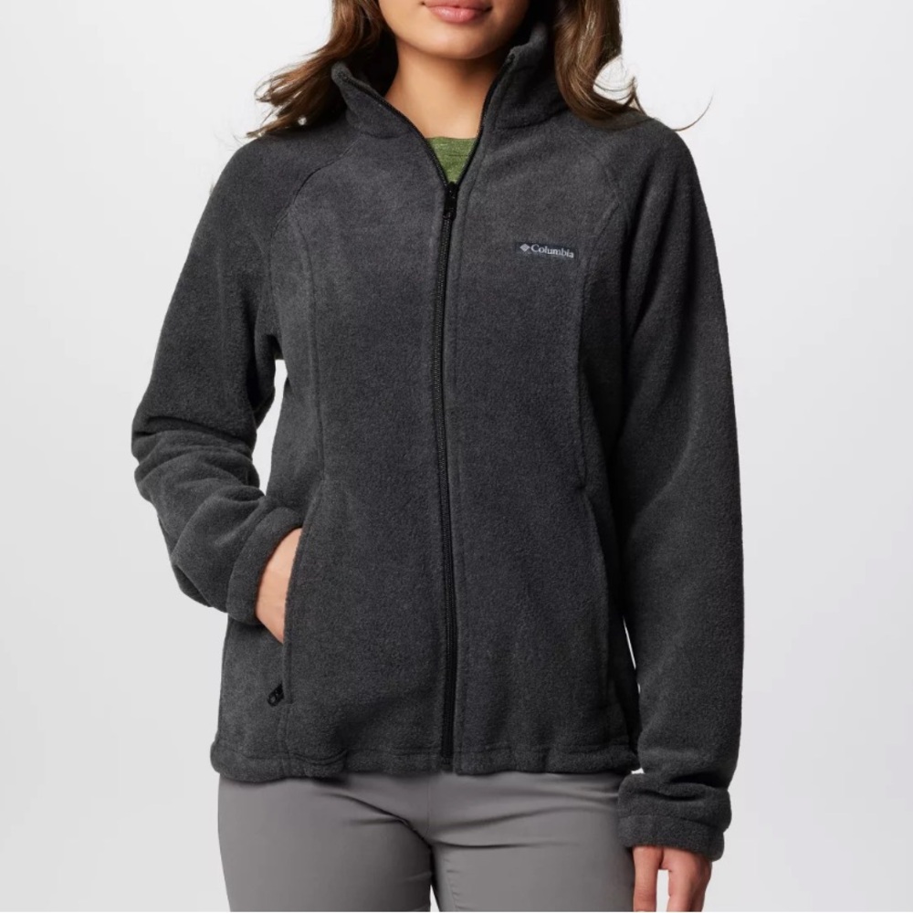 Columbia Benton Springs Full Zip Fleece Jacket (Charcoal Heather)